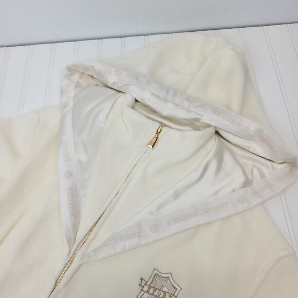 *RARE* Vintage Escada Sport Hooded Ivory White Jacket - Picture 12 of 16